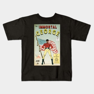 Immortal George Retro Comics. Kids T-Shirt